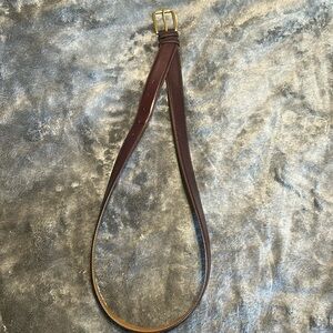 Allen Edmonds Brown Red Calfskin Belt